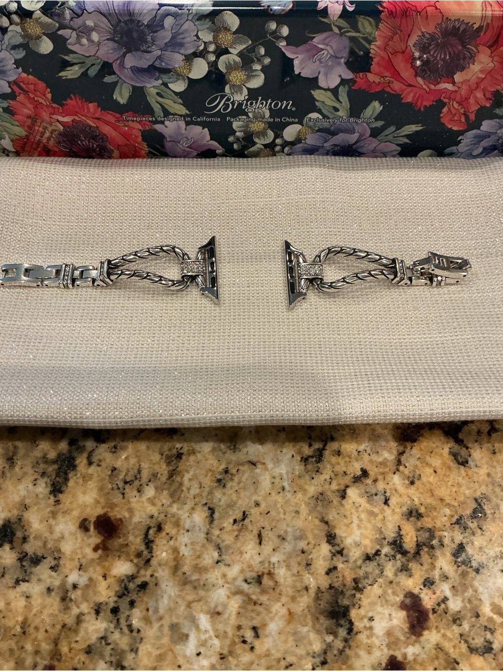 Brighton Silver Twisted Rope Link Watch Bracelet